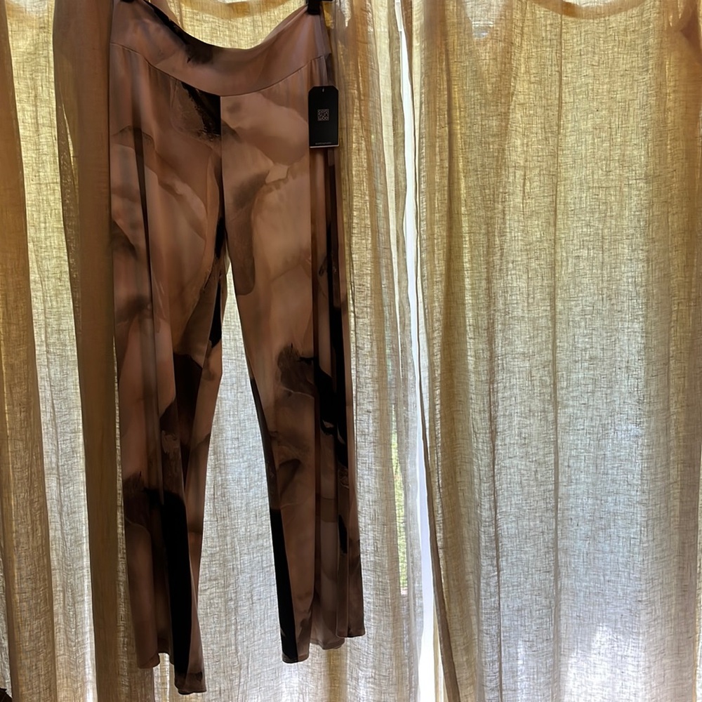 Clara Sun Woo Polatzo pants size L made in USA Travel friendly! NWT - Picture 5 of 8